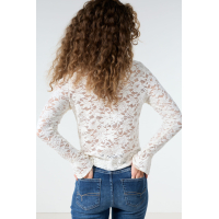 Tramontana Top Velvet Lace Snow